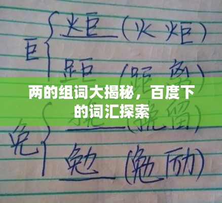 两的组词大揭秘,百度下的词汇探索